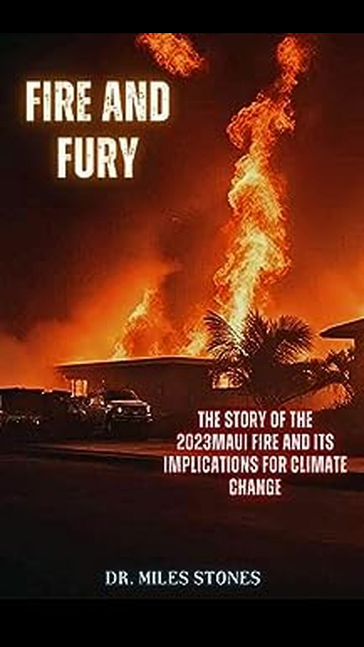 Maui fires book already linking it to CLIMATE CHANGE was published on