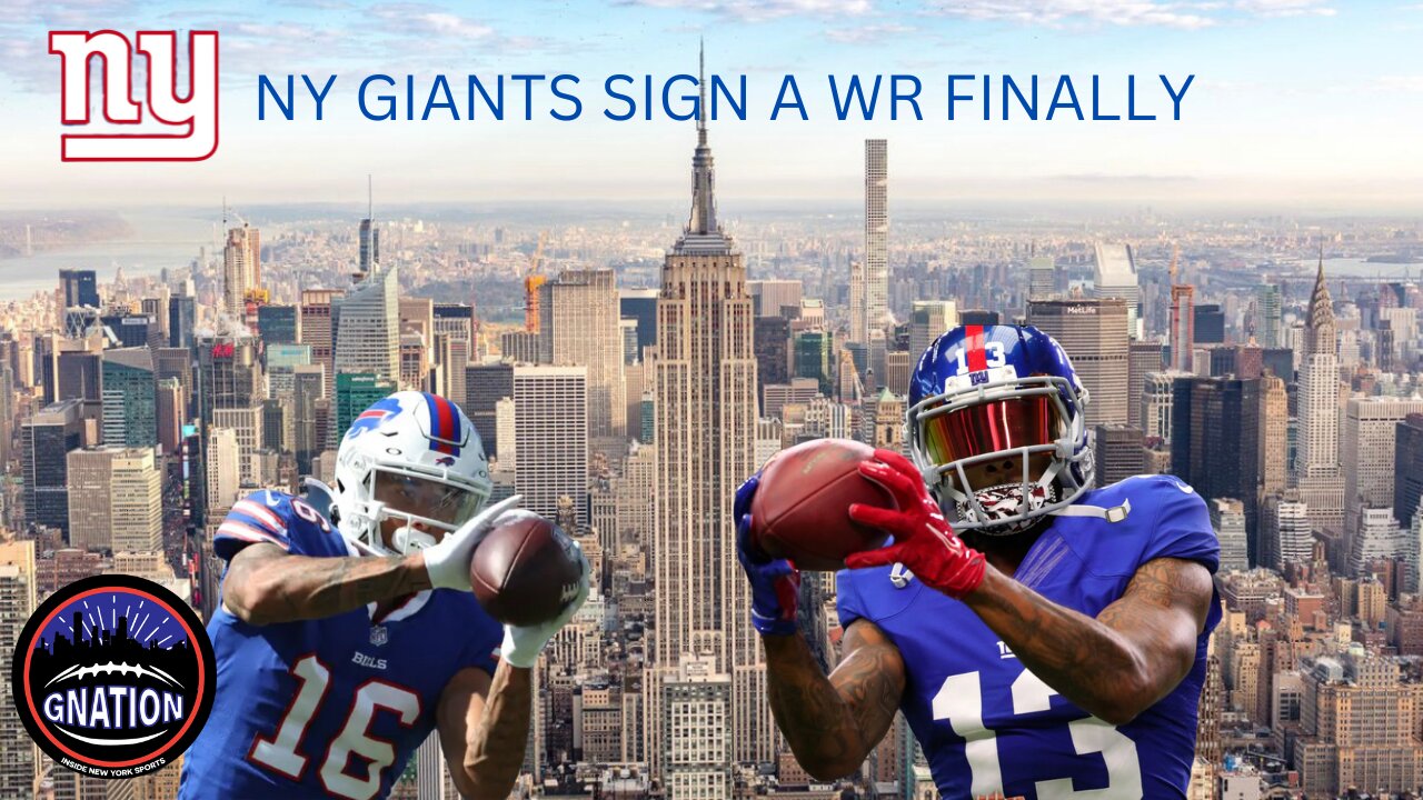 NY Giants Sign a New WR Isaiah Hodgins _ Giants Sign Bills WR _ Schoen  hints about OBJ