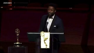 Nate Burleson takes home two National Sports Emmys eight years after winning Michigan Emmy with WXYZ