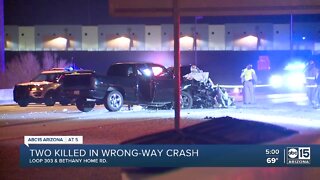 Two people killed in wrong-way crash on Loop 303
