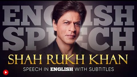 ENGLISH SPEECH | SRK: Life Lessons! (English Subtitles)