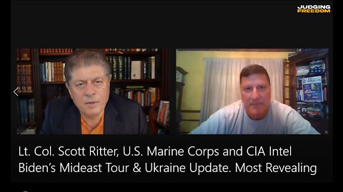 Lt. Col. Scott Ritter, U.S. Marine Corps and CIA: Biden’s Mideast Tour & Ukraine Update. Revealing!