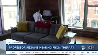 Professor regains hearing from therapy