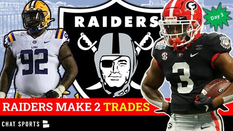 Raiders Make 2 BIG Draft Trades - Land a Running Back And D-Lineman: Instant Reaction