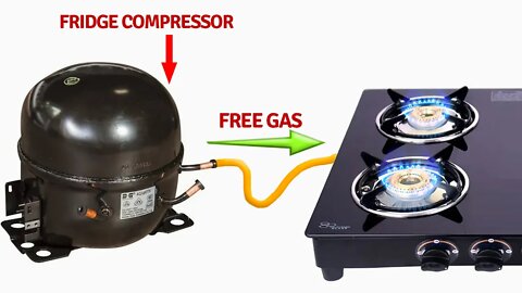 I Turn Fridge Compressor Into a Gas Charger - FREE GAS - Liberty Gas