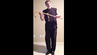 JKD Sifu Mike Goldberg Demonstrates Some Basic Walking Cane Strikes