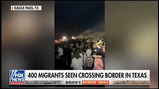 Fox News: 400 Illegals On Video Crossing Into Texas