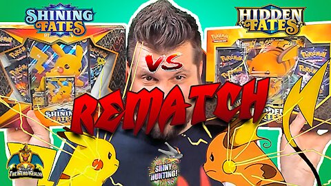 👊Rematch👊 Shining Fates vs Hidden Fates | Pikachu vs Raichu | Shiny Hunting | Pokemon Cards Opening