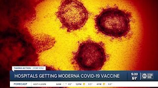 Local plans for implementing Moderna vaccine