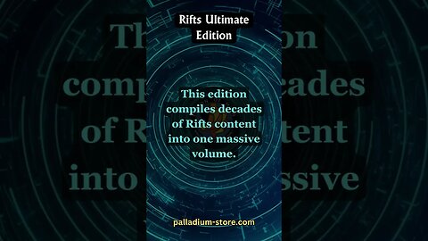 Rifts - Rifts RPG - Rifts Ultimate Edition - Palladium Books