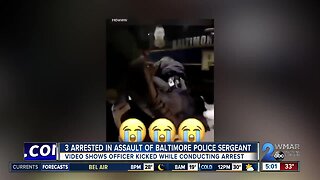 Three arrested in assault of Baltimore Police Sergeant