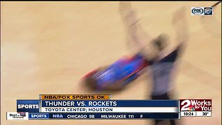OKC Thunder rallies from 16-point 4th quarter deficit to defeat Houston Rockets, 112-107