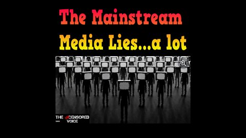 The Mainstream Media Lies... A Lot