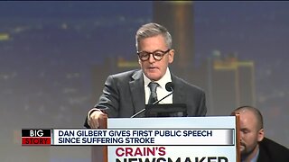 Dan Gilbert gives first public speech since stroke