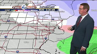 Scattered snow showers tonight