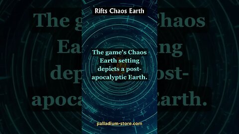 Rifts - Rifts RPG - Rifts Chaos Earth | #RiftsRPG #PalladiumBooks