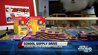 International Wildlife Museum hosting school supply drive for military families
