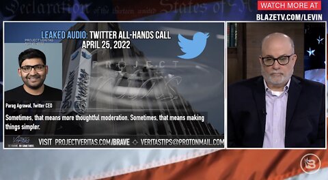 Mark Levin responds to Veritas LEAKED audio from #TwitterAllHands