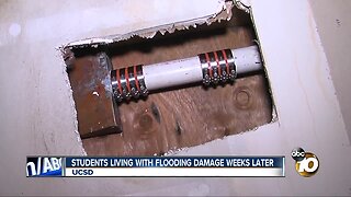 Students still dealing with flooding damage