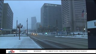 Baltimore City tackles snow storm on Sunday
