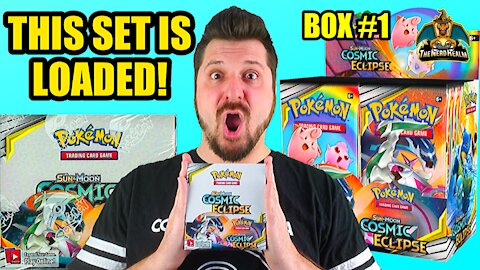 Cosmic Eclipse Booster Case (Box 1) | Charizard Hunting | Pokemon Opening