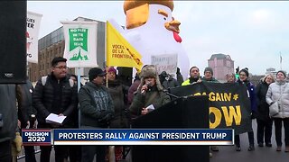 Protesters rally against President Trump