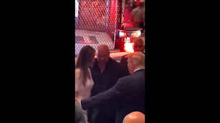 Crowd Erupts As Trump Enters UFC Fight