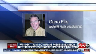 Trump downplays possible recession