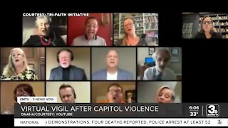 Virtual vigil after capitol violence