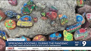 Tucson family makes decorated rocks to uplift neighbors