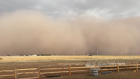 Massive dust storm incredible caught on camera