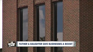 Father, daughter give businesses a boost
