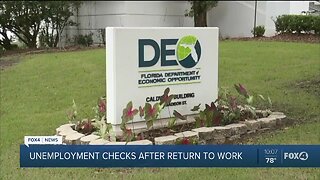 Unemployment checks after return to work