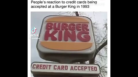 People negatively reacting to Burger King accepting Credit Cards in 1993 🍔💳😡