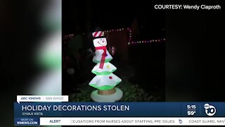 Grinch steals holiday decorations in Chula Vista