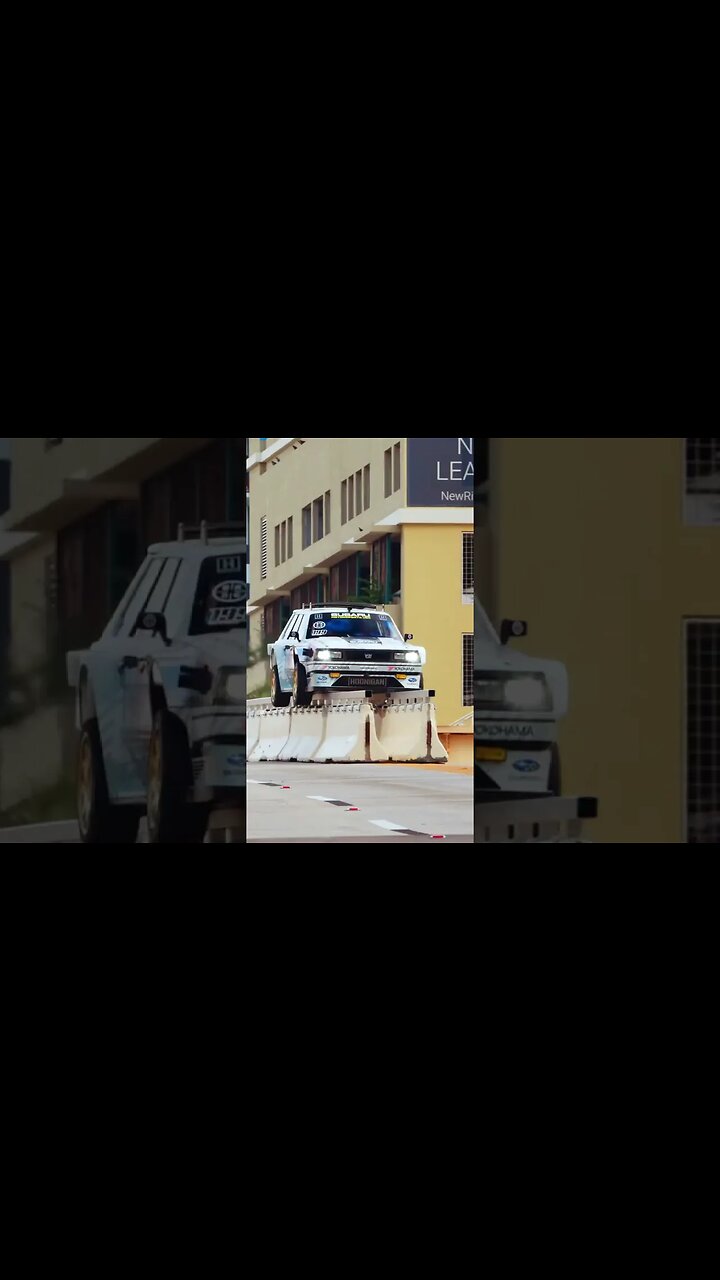 Ken Block Skateboarding A Car