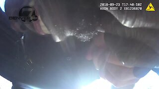 Body camera video shows Denver police officer choking suspect