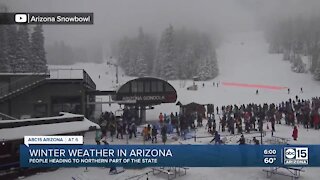 People heading to Northern Arizona to enjoy winter weather