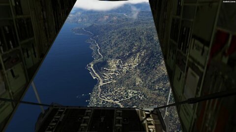 Lake Tahoe from a C-130