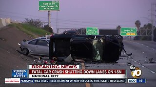 Fatal crash shuts down lanes of I-5