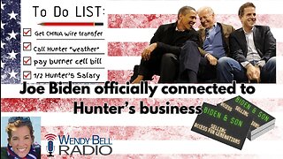 JOE BIDEN OFFICIALLY CONNECTED TO HUNTER'S BUSINESS
