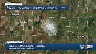 Oklahoma Earthquakes: 4.2 magnitude near Enid