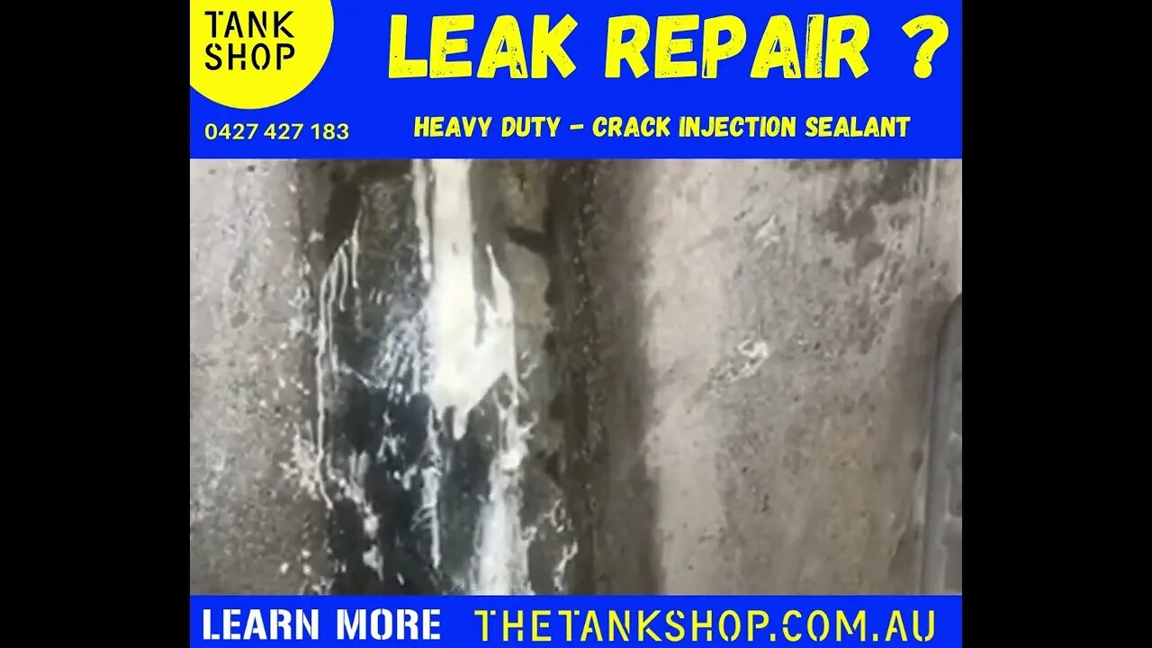 leaking concrete water tank repair process this video shows how to