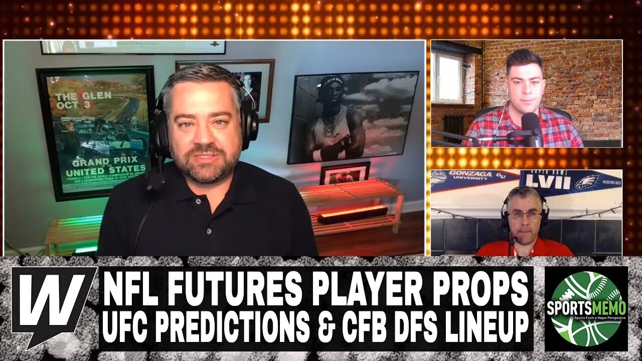 NFL Futures Player Props, UFC Predictions & College Football DFS Lineup