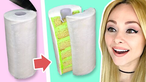 Amazing NO-FONDANT Realistic Paper Towel CAKE!