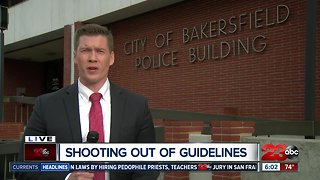 Bakersfield Police say officer involved shooting was not within department standards