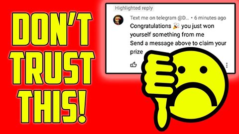 YouTube Has A Scam Problem! Be Careful!