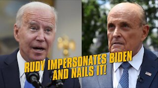 THIS! Rudy Giuliani Does Impression Of Joe Biden