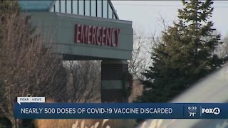 500 vaccine doses discarded in Wisconsin