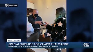 Special surprise for Charm Thai Cuisine